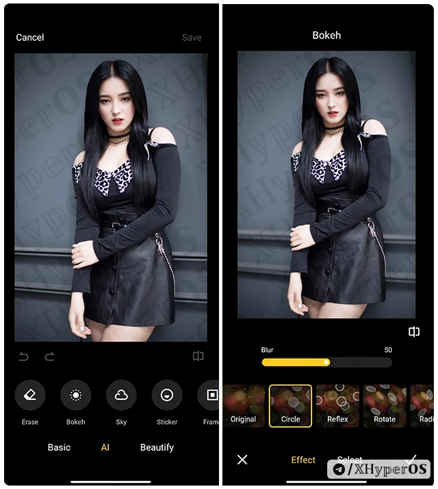 How to Use Bokeh App on Xiaomi? 5 Use Bokeh Effect in HyperOS Step 5-6