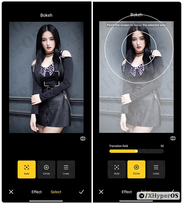 How to Use Bokeh App on Xiaomi? 6 Use Bokeh Effect in HyperOS Step 7-8