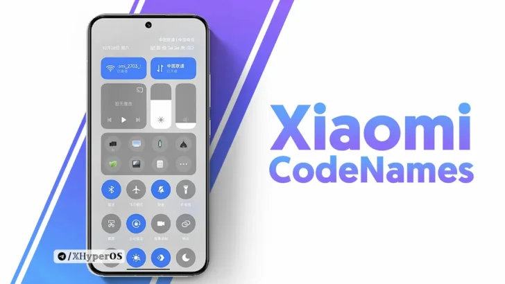 Xiaomi Device Codenames
