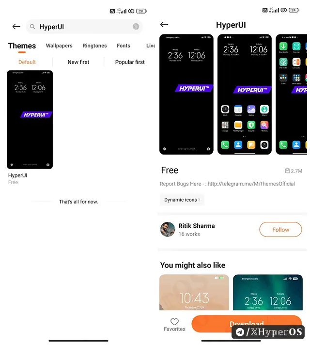 Easily Enable HyperOS Icon Pack on Xiaomi Devices 2 Download HyperUI theme