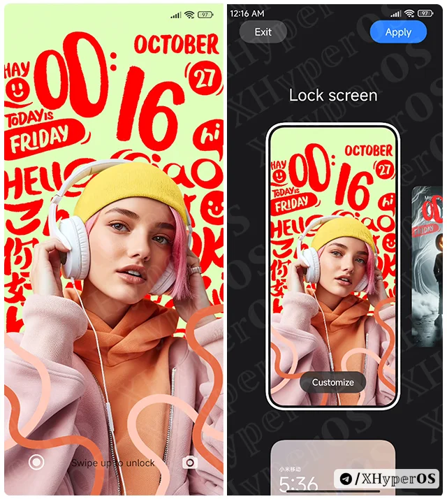How to Enable Depth Effect on HyperOS Lock Screen 3 Enable HyperOS Depth Effects Step 1-2