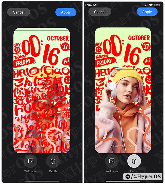 How to Enable Depth Effect on HyperOS Lock Screen 4 Enable HyperOS Depth Effects Step 3-4