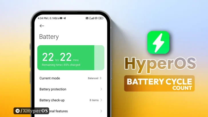 HyperOS Battery Cycle Count