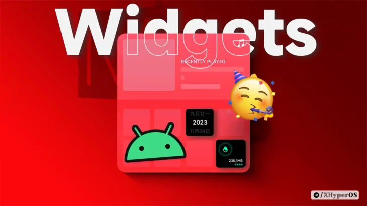 Add HyperOS App Vault Widgets