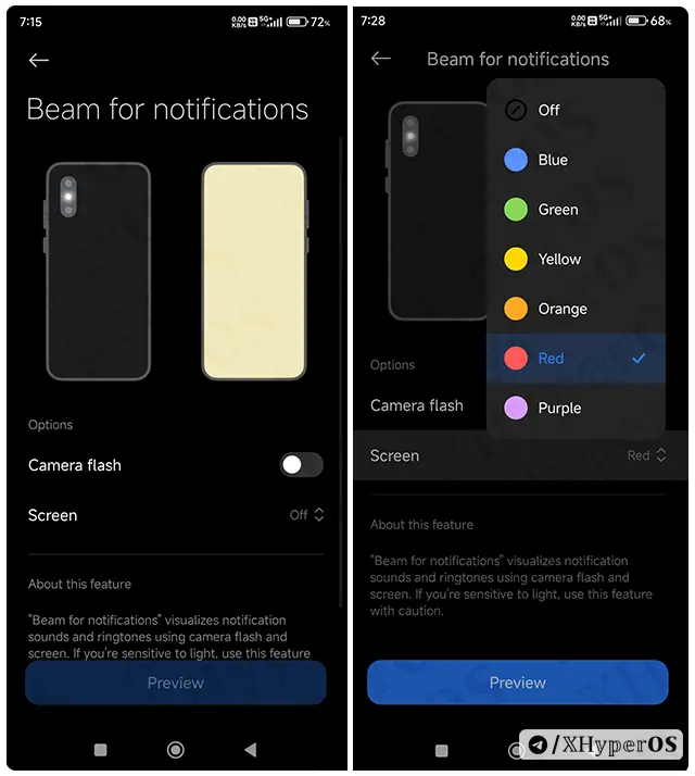 How to Enable Beam for Notifications In Xiaomi 4 Beam for Notifications IMG 3