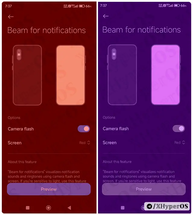 How to Enable Beam for Notifications In Xiaomi 5 Beam for Notifications IMG 4