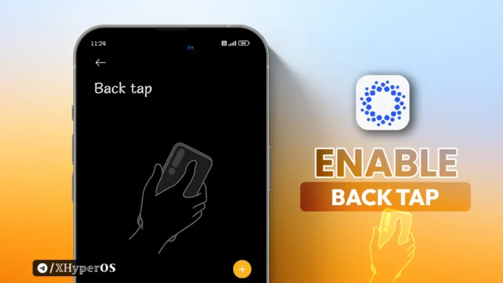 Enable HyperOS Back Tap Xiaomi